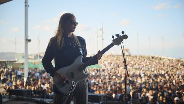 La australiana Hatchie, durante su actuación en el Fórum